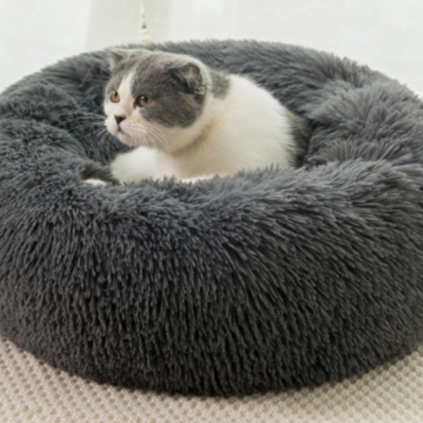 Warm Plush Cat Bed